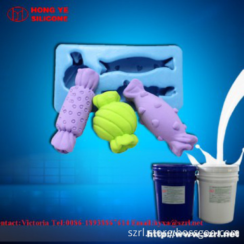 Addition cured silicone for medium size items molding
